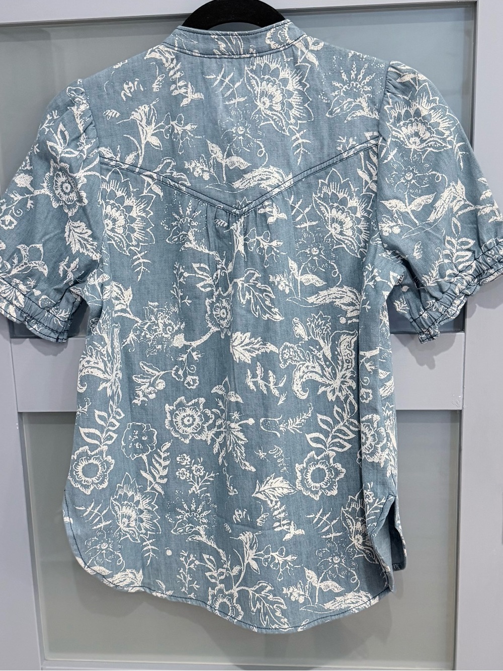 Aly Puff-Sleeve Blouse by Pilcro, Anthropologie 
Women’s XS NWT - Picture 4 of 6